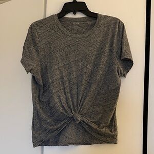 Madewell Blue Gray Knotted Women's Top